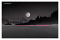 Tesla 2020 stock chart drawn as a landscape, art print.