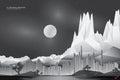 Bitcoin all-time high 2021 stock chart drawn as a landscape, art print.