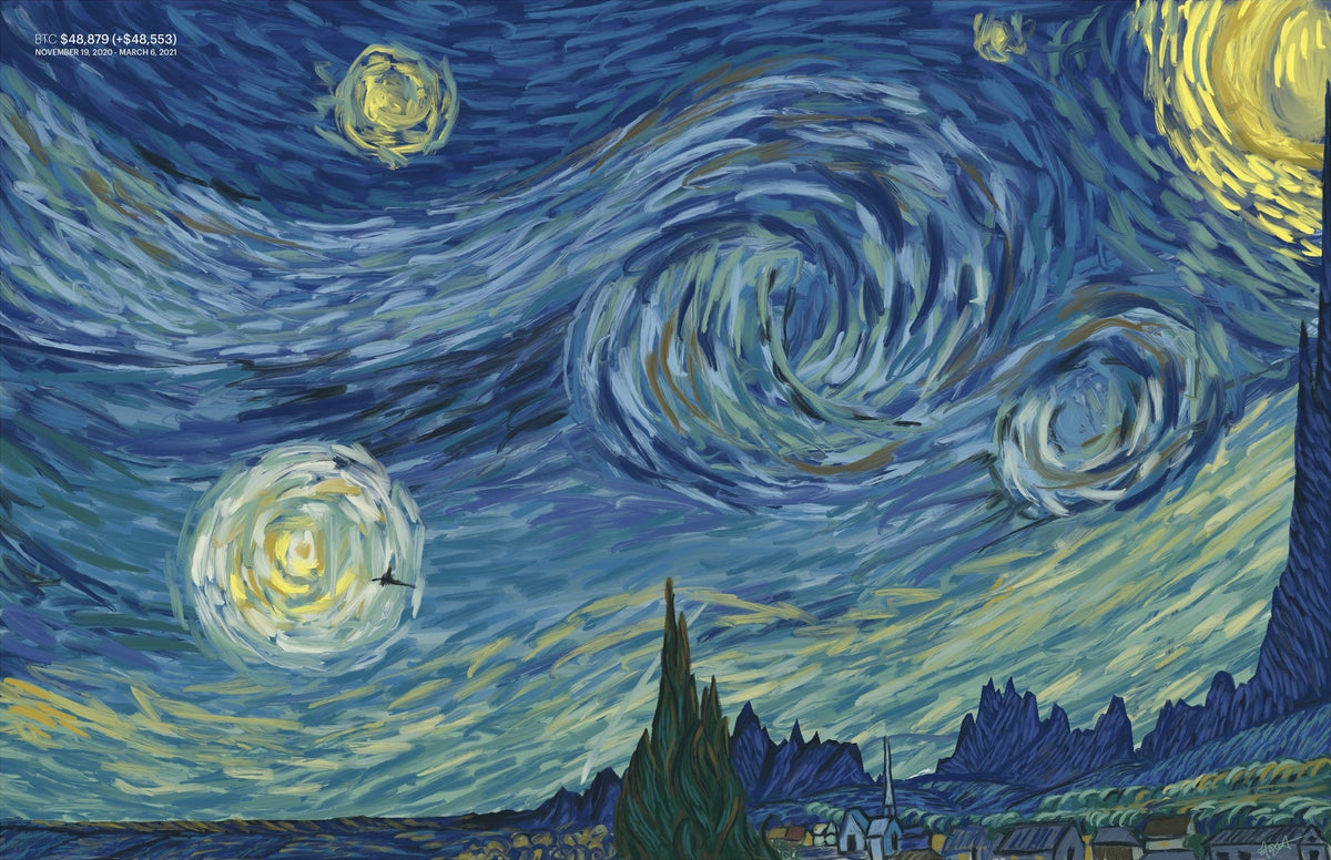 BTC Starry Night | Inspired by Van Gogh's 'Starry Night'